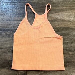 Ododos M/L Peach Ribbed Tank Top
